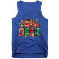 Oh Deer Christmas Light Pajama Cute Reindeer Xmas Decoration Gift Tank Top