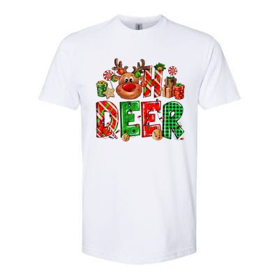 Oh Deer Christmas Light Pajama Cute Reindeer Xmas Decoration Gift Softstyle CVC T-Shirt