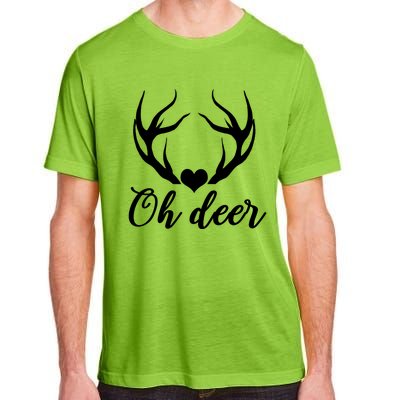 Oh Deer Cute Christmas Hunter Great Gift Adult ChromaSoft Performance T-Shirt