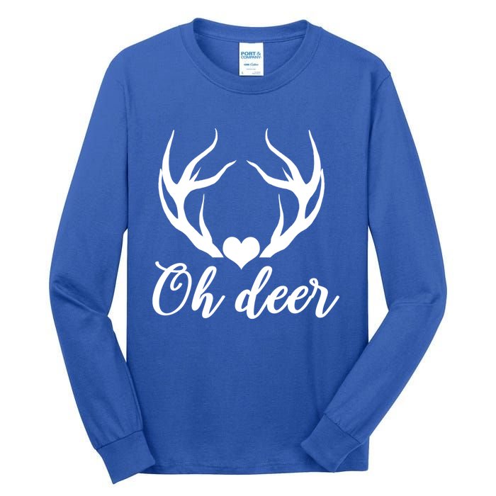 Oh Deer Cute Christmas Hunter Great Gift Tall Long Sleeve T-Shirt