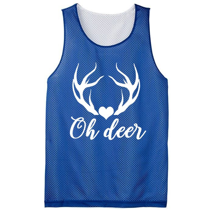 Oh Deer Cute Christmas Hunter Great Gift Mesh Reversible Basketball Jersey Tank