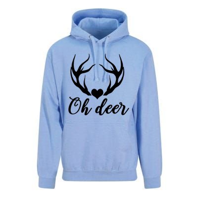 Oh Deer Cute Christmas Hunter Great Gift Unisex Surf Hoodie