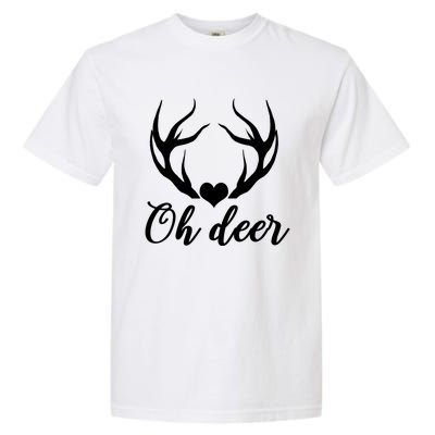 Oh Deer Cute Christmas Hunter Great Gift Garment-Dyed Heavyweight T-Shirt