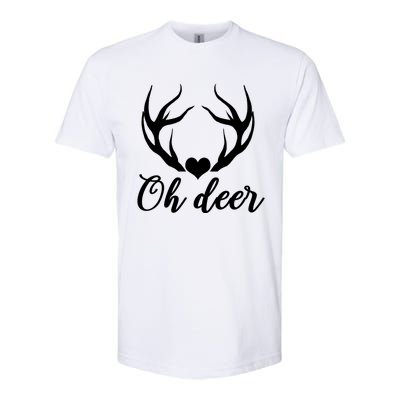 Oh Deer Cute Christmas Hunter Great Gift Softstyle CVC T-Shirt