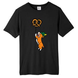 Oktoberfest Dog Corgi Pretzel German Bavarian Tall Fusion ChromaSoft Performance T-Shirt