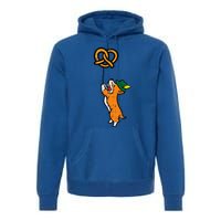 Oktoberfest Dog Corgi Pretzel German Bavarian Premium Hoodie