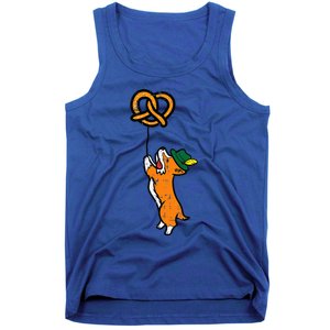 Oktoberfest Dog Corgi Pretzel German Bavarian Tank Top