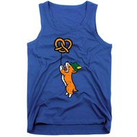 Oktoberfest Dog Corgi Pretzel German Bavarian Tank Top