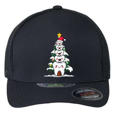 Oh Dentistree Christmas Tree Teeth Dentistry Dental Dentist Flexfit Unipanel Trucker Cap