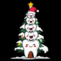 Oh Dentistree Christmas Tree Teeth Dentistry Dental Dentist T-Shirt