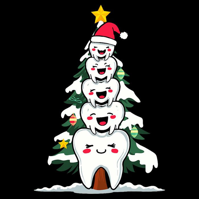 Oh Dentistree Christmas Tree Teeth Dentistry Dental Dentist T-Shirt