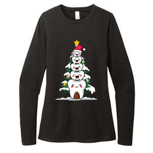 Oh Dentistree Christmas Tree Teeth Dentistry Dental Dentist Womens CVC Long Sleeve Shirt