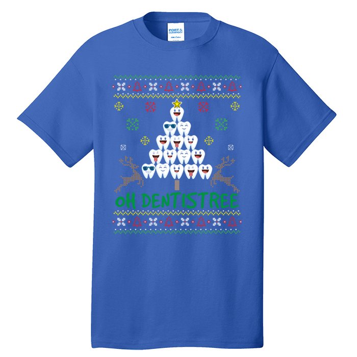 Oh Dentistree Christmas Dental Christmas Funny Gift Tall T-Shirt