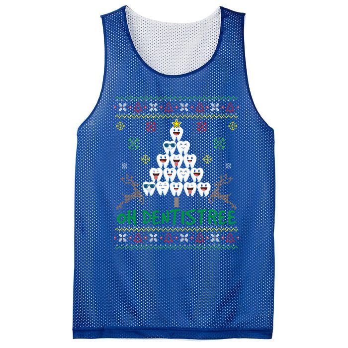 Oh Dentistree Christmas Dental Christmas Funny Gift Mesh Reversible Basketball Jersey Tank