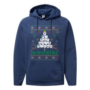 Oh Dentistree Christmas Dental Christmas Funny Gift Performance Fleece Hoodie