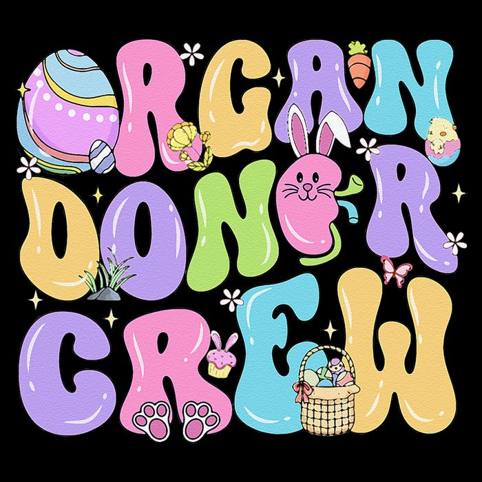 Organ Donor Crew Easter Day Organ Donation Saves Lives Tall T-Shirt