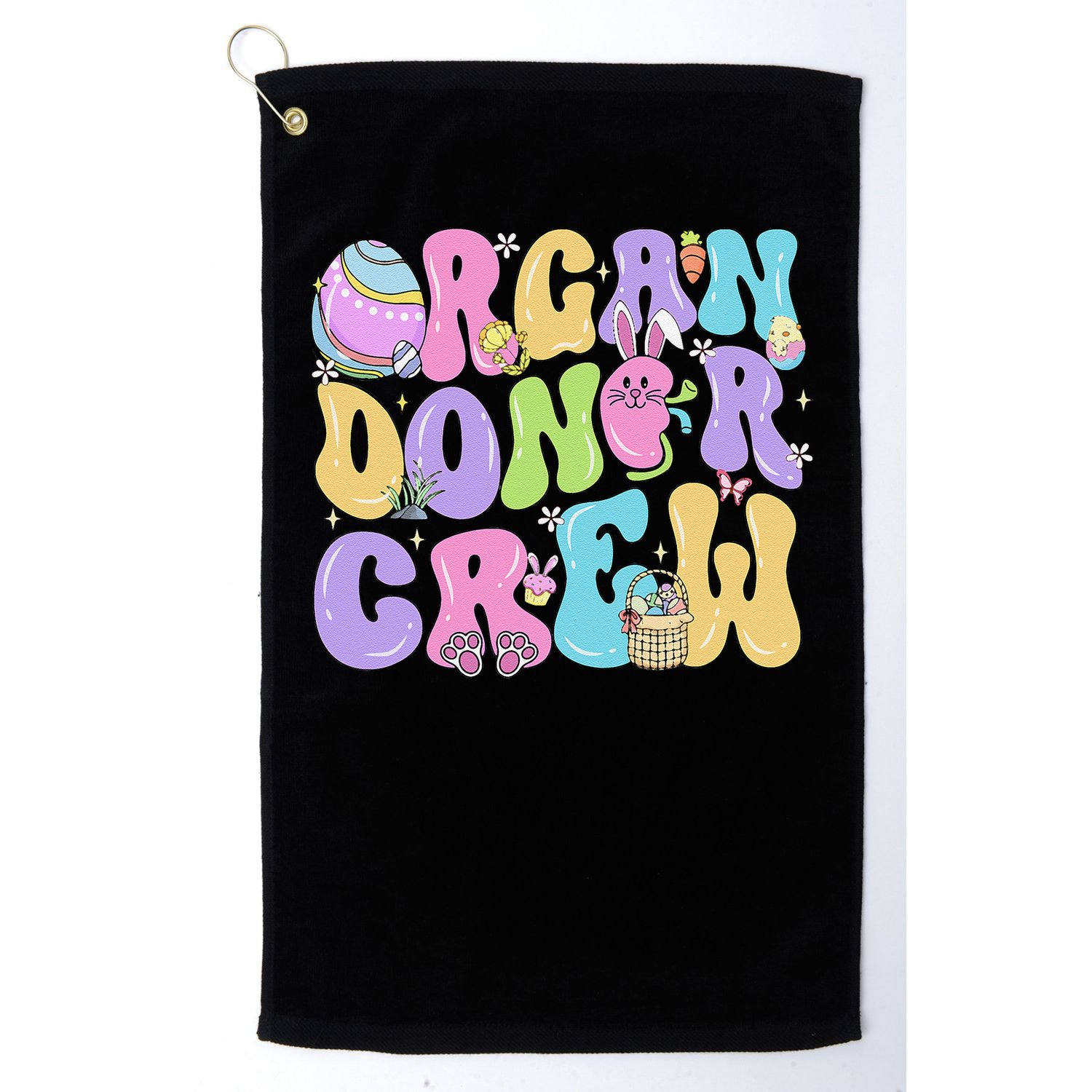 Organ Donor Crew Easter Day Organ Donation Saves Lives Golf Towel
