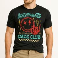 Overstimulated Dads Club Smile Face Skeleton Hand Father Day Cooling Performance Crew T-Shirt