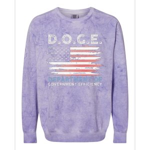 Oge D.O.G.E. Department Of Government Efficiency Colorblast Crewneck Sweatshirt