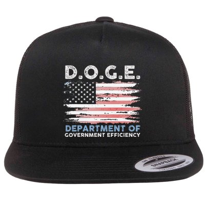 Oge D.O.G.E. Department Of Government Efficiency Flat Bill Trucker Hat