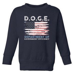 Oge D.O.G.E. Department Of Government Efficiency Toddler Sweatshirt