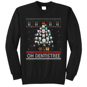 Oh Dentistree Dentist Christmas Ugly Xmas Sweater Vneck Sweatshirt