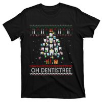 Oh Dentistree Dentist Christmas Ugly Xmas Sweater Vneck T-Shirt