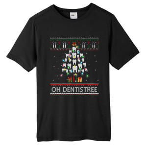 Oh Dentistree Dentist Christmas Ugly Xmas Sweater Vneck Tall Fusion ChromaSoft Performance T-Shirt