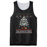 Oh Dentistree Dentist Christmas Ugly Xmas Sweater Vneck Mesh Reversible Basketball Jersey Tank