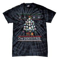 Oh Dentistree Dentist Christmas Ugly Xmas Sweater Vneck Tie-Dye T-Shirt