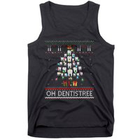 Oh Dentistree Dentist Christmas Ugly Xmas Sweater Vneck Tank Top