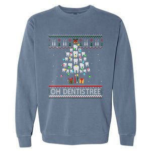 Oh Dentistree Dentist Christmas Ugly Xmas Sweater Vneck Garment-Dyed Sweatshirt