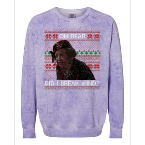 Oh Dear Did I Break Wind Funny Ugly Christmas Colorblast Crewneck Sweatshirt