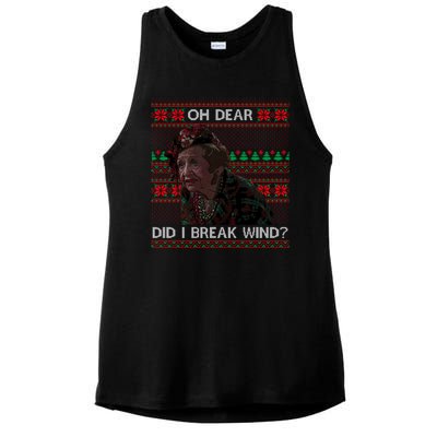 Oh Dear Did I Break Wind Funny Ugly Christmas Ladies PosiCharge Tri-Blend Wicking Tank