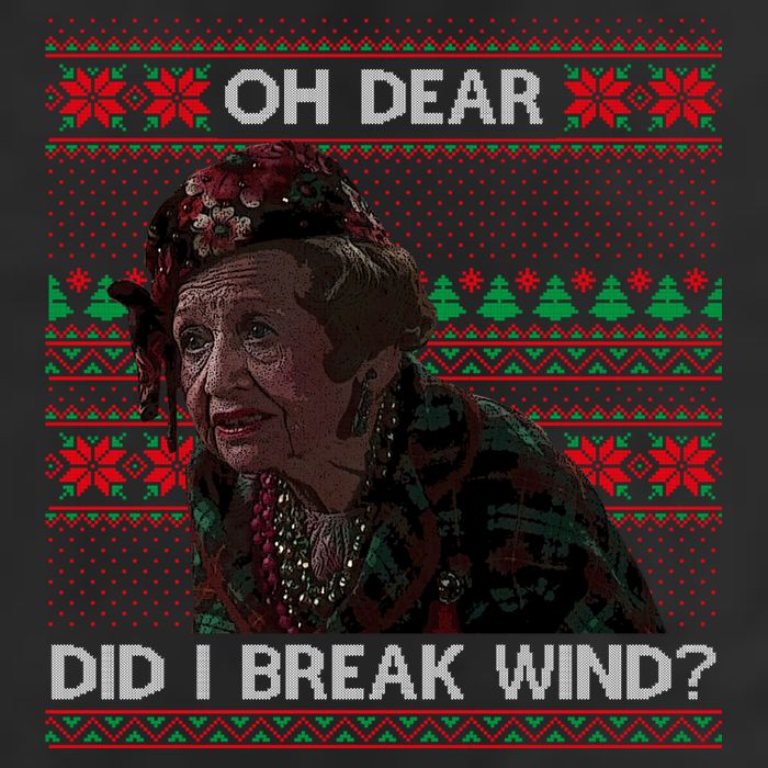 Oh Dear Did I Break Wind Funny Ugly Christmas 7 Panel Mesh Trucker Snapback Hat