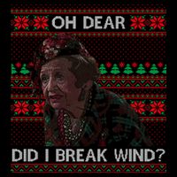 Oh Dear Did I Break Wind Funny Ugly Christmas Impact Tech Backpack