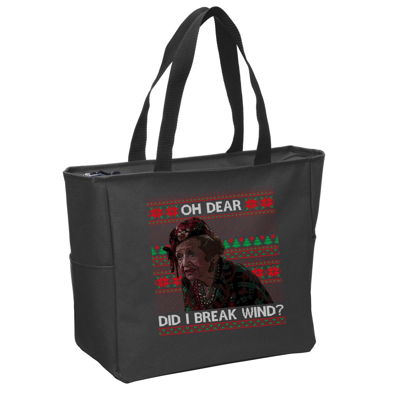 Oh Dear Did I Break Wind Funny Ugly Christmas Zip Tote Bag