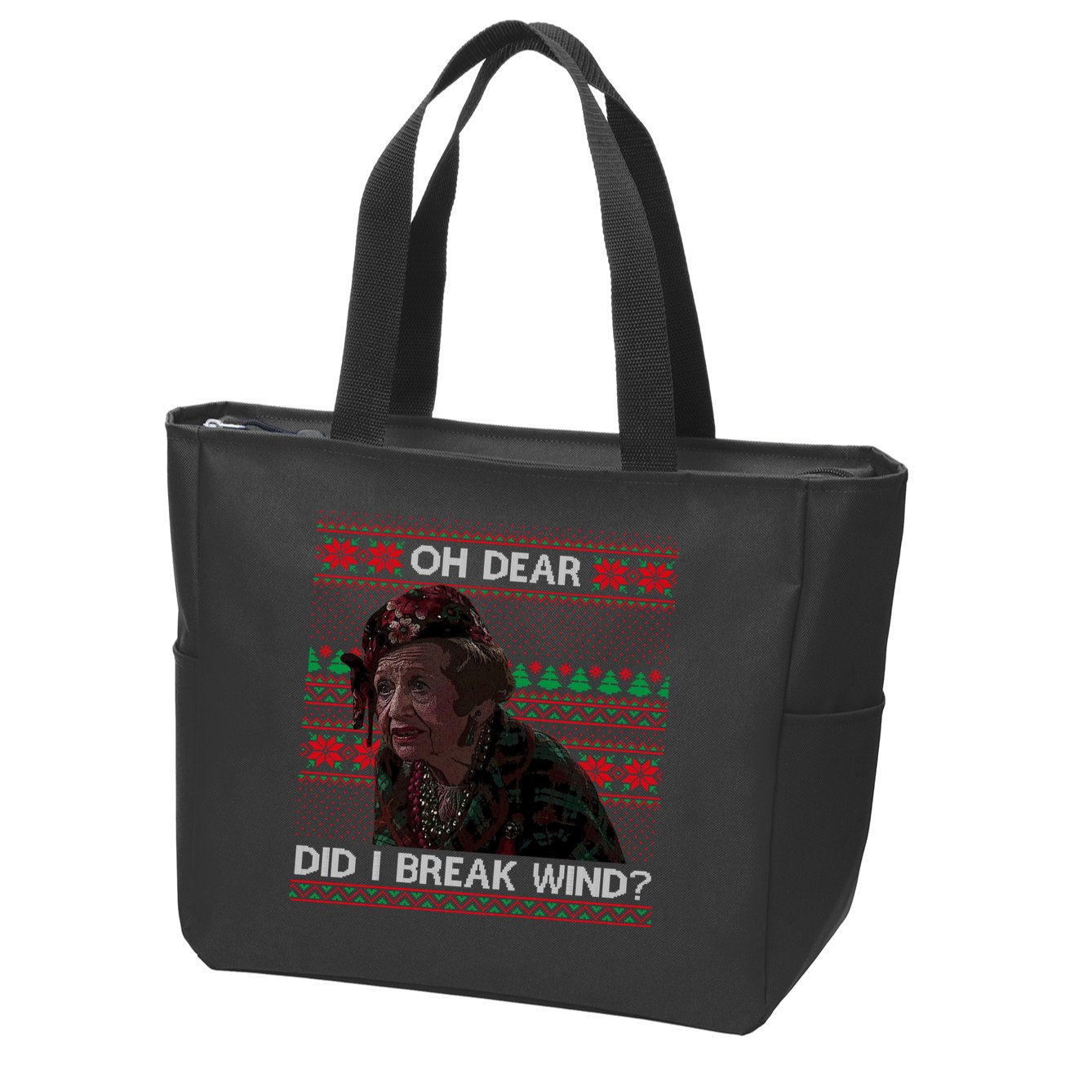 Oh Dear Did I Break Wind Funny Ugly Christmas Zip Tote Bag