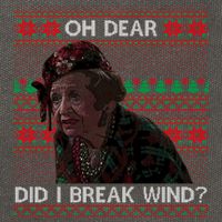 Oh Dear Did I Break Wind Funny Ugly Christmas Cotton Canvas Backpack