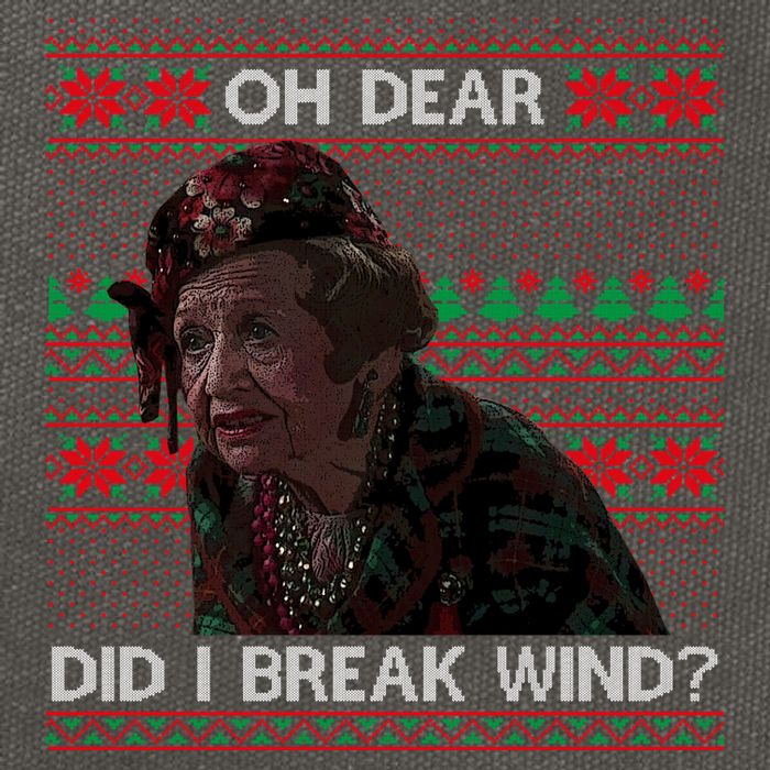 Oh Dear Did I Break Wind Funny Ugly Christmas Cotton Canvas Backpack