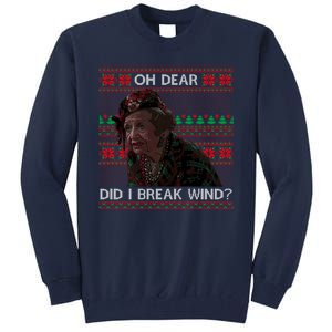 Oh Dear Did I Break Wind Funny Ugly Christmas Tall Sweatshirt