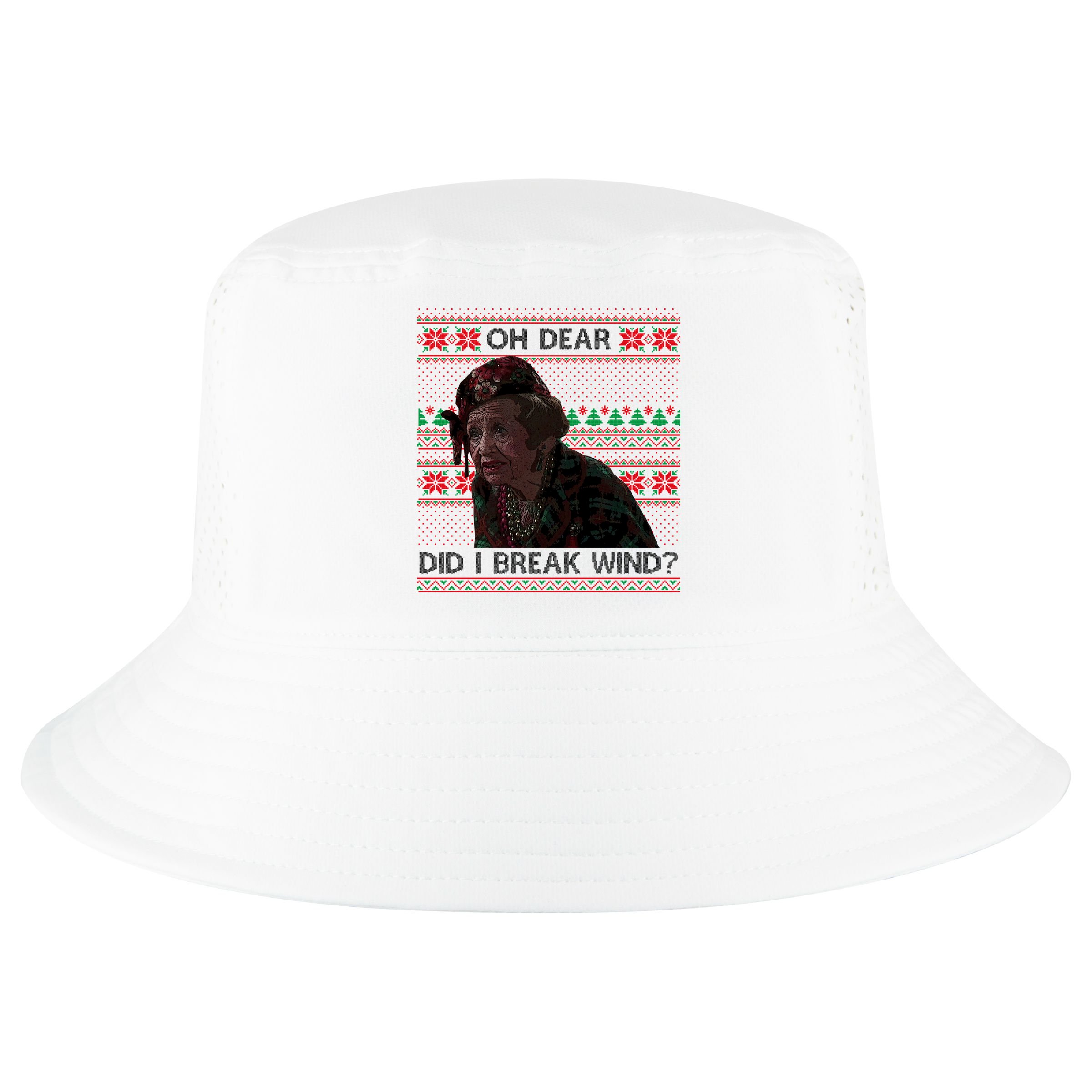Oh Dear Did I Break Wind Funny Ugly Christmas Cool Comfort Performance Bucket Hat