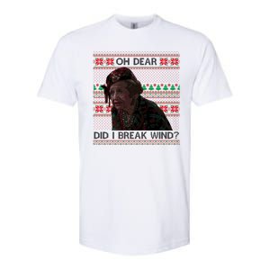 Oh Dear Did I Break Wind Funny Ugly Christmas Softstyle CVC T-Shirt