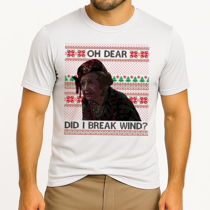 Oh Dear Did I Break Wind Funny Ugly Christmas Cooling Performance Crew T-Shirt