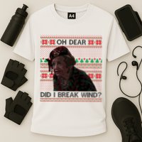 Oh Dear Did I Break Wind Funny Ugly Christmas Cooling Performance Crew T-Shirt