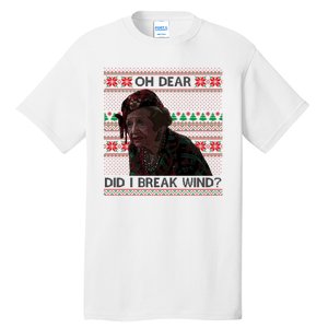 Oh Dear Did I Break Wind Funny Ugly Christmas Tall T-Shirt