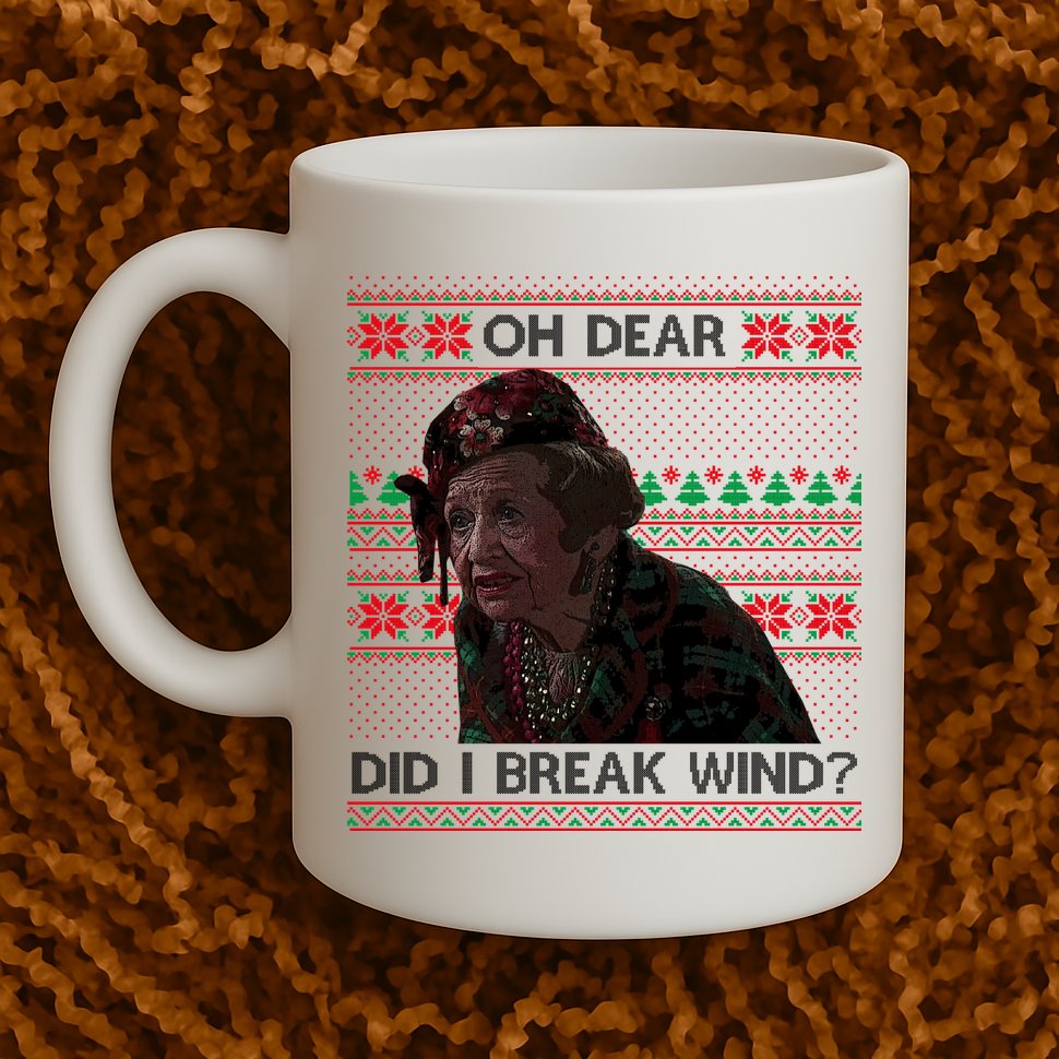 Oh Dear Did I Break Wind Funny Ugly Christmas Mug