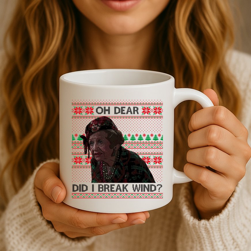 Oh Dear Did I Break Wind Funny Ugly Christmas Mug