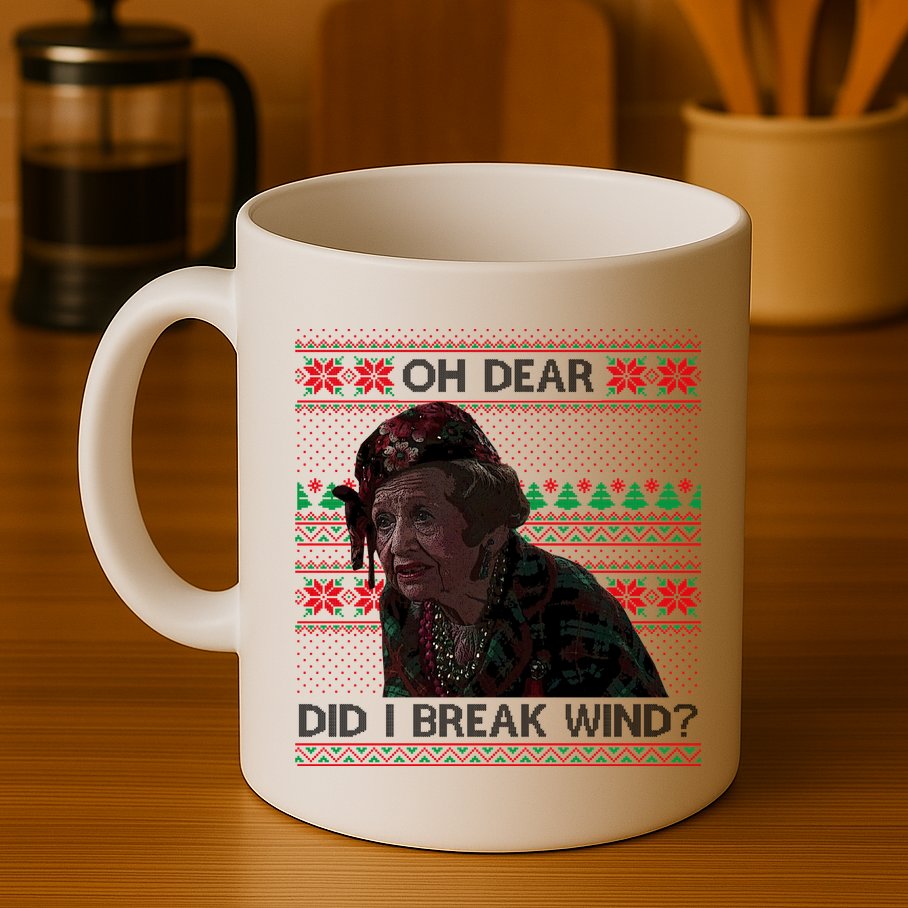 Oh Dear Did I Break Wind Funny Ugly Christmas Mug