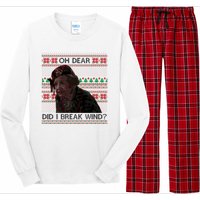 Oh Dear Did I Break Wind Funny Ugly Christmas Long Sleeve Pajama Set